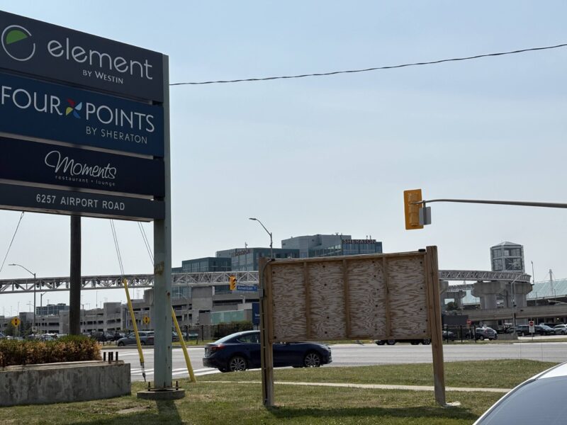 空港からホテルまでの景色