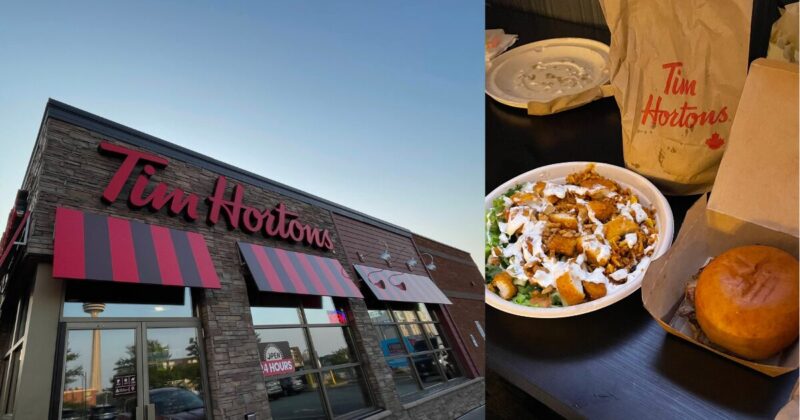 ティム・ホートンズとテイクアウトした食べ物